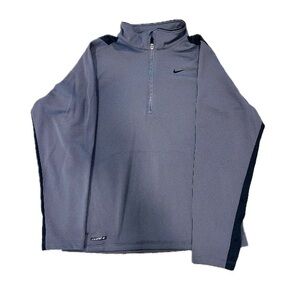 Nike dry-fit, women’s Gray Quarter-Zip Pullover, Size S
